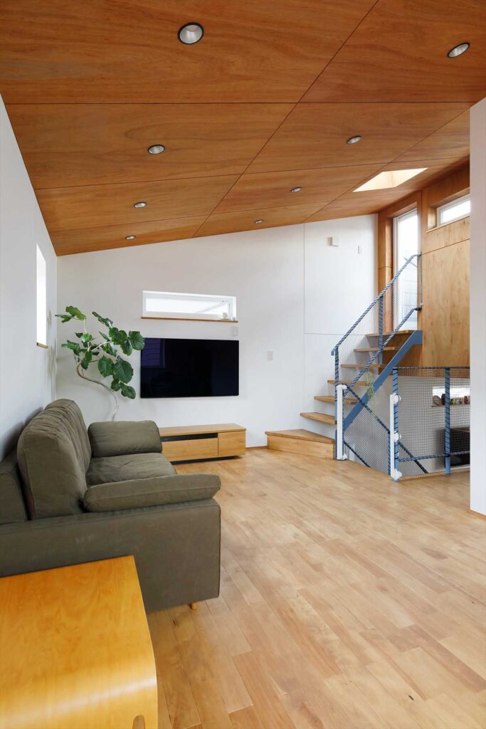 アプリコット建築研究所設計事例_長岡京スキップフロアのお家