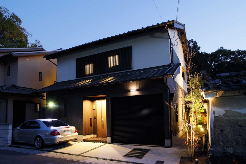 アプリコット建築研究所設計事例_詫び寂びモダンのお家